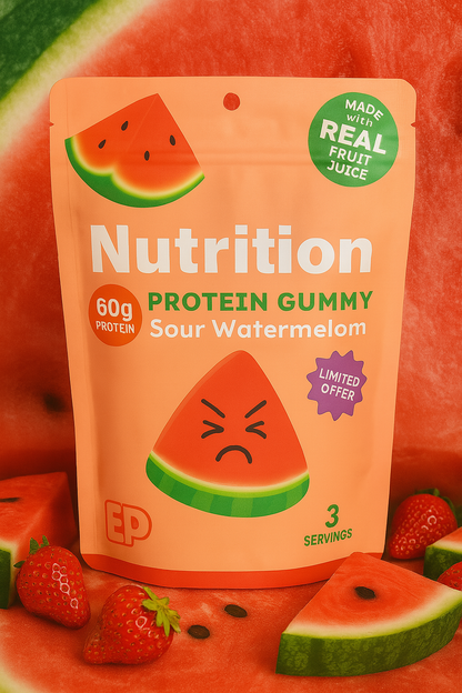EP SOUR WATERMELON PROTEIN GUMMIES 60G